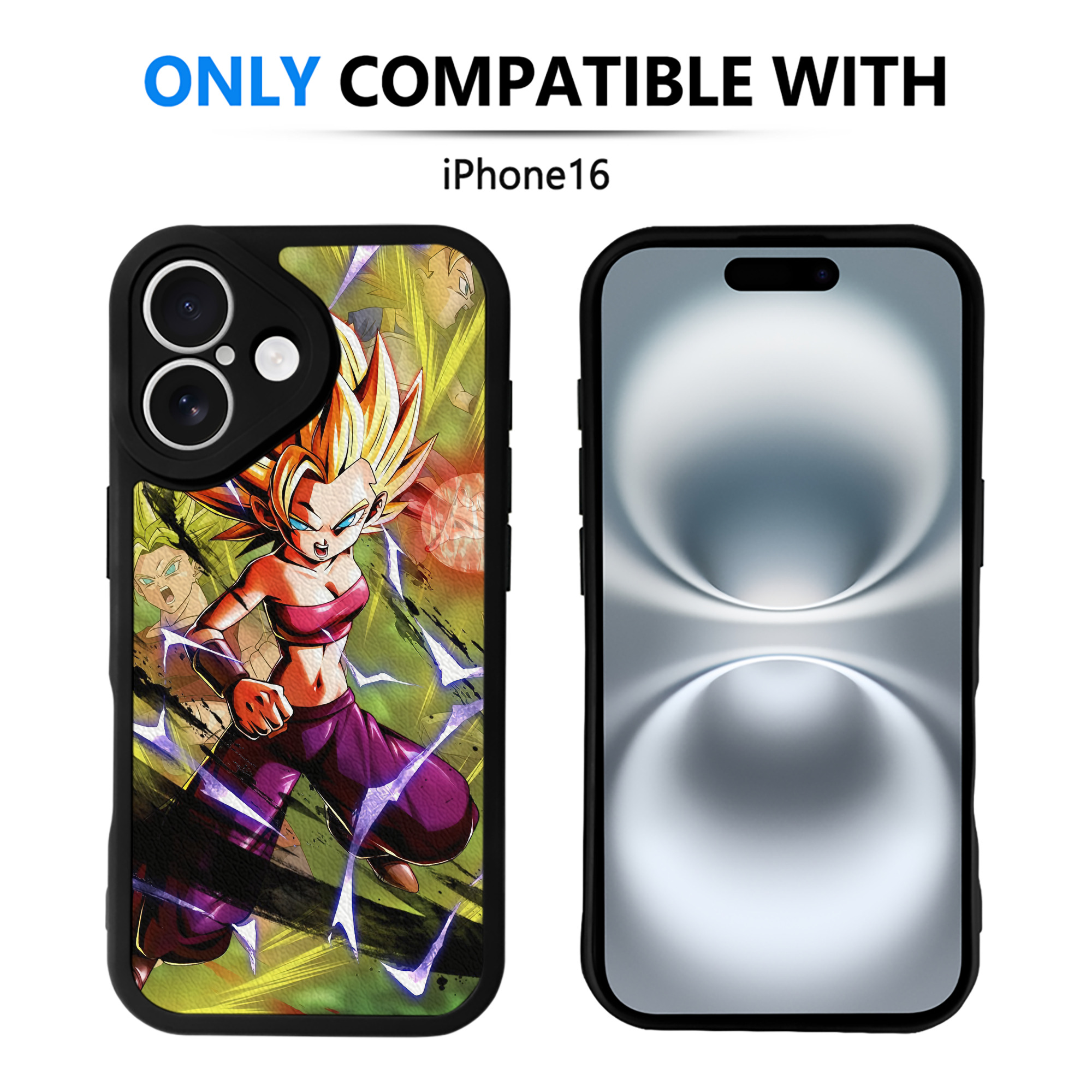 （画像用） ドラゴンボール DRAGON BALL 【iPhone 16シリーズ対応】シリコンスマホケース（レザー調） 材質：シリコン
